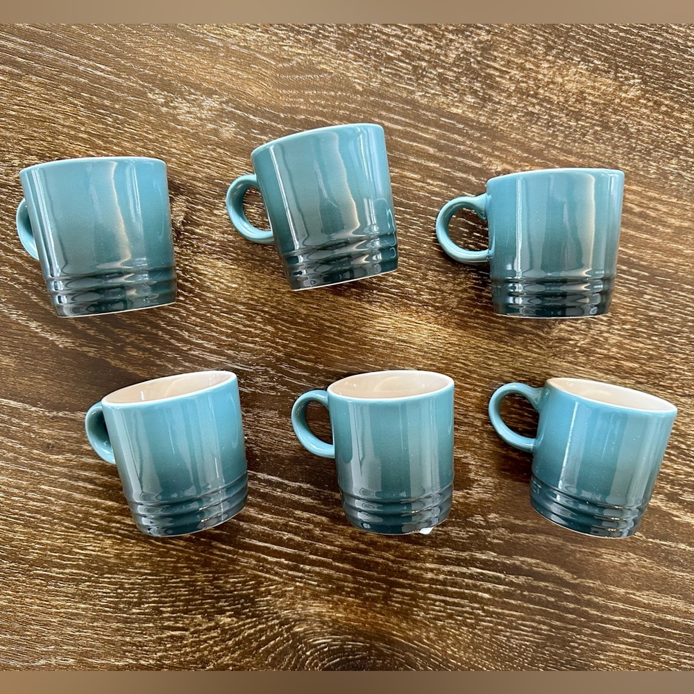 NWT!! Le Creuset Espresso Mug Set of 6